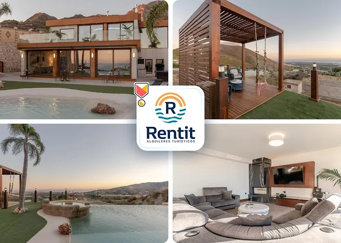 Rentitspain - Villa De Lujo - Playa Cristal Vista Al Mar Y Jacuzzi Molvizar zdjęcie