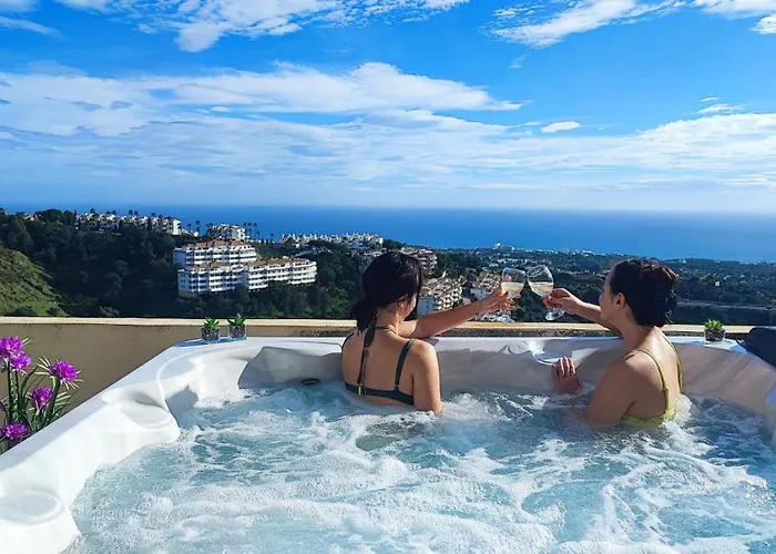 Sea View Penthouse With Private Jacuzzi & Huge Terrace , Cala 4 Lejlighed Sitio de Calahonda foto