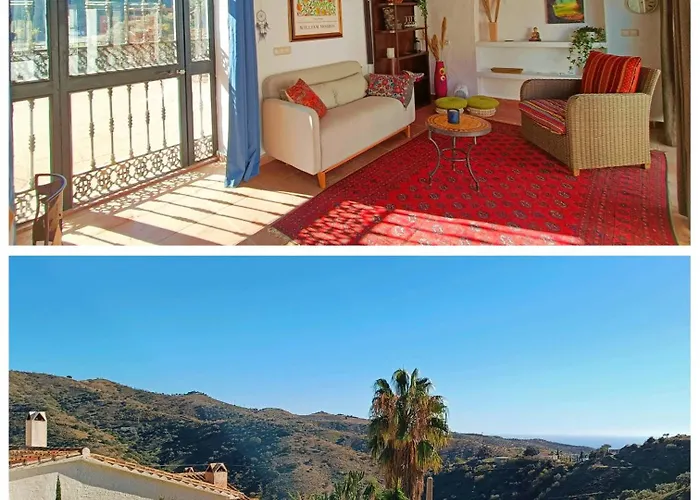 Luxury Spanish Villa With Sea View And Big Terrace Moclinejo foto
