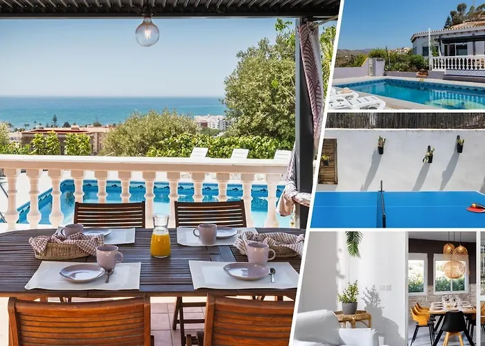 Villa Botanic With Seaview, Pool, Ping Pong And Fireplace Rincón de la Victoria foto